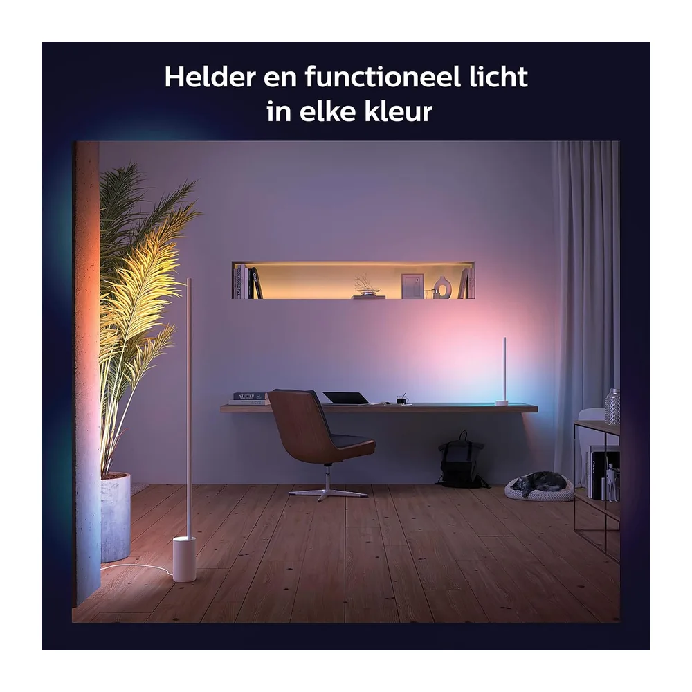 Philips Hue Gradient Signe Vloerlamp - Wit en Gekleurd Licht - Slimme Lamp Werkt met Alexa en Google Home - — 5