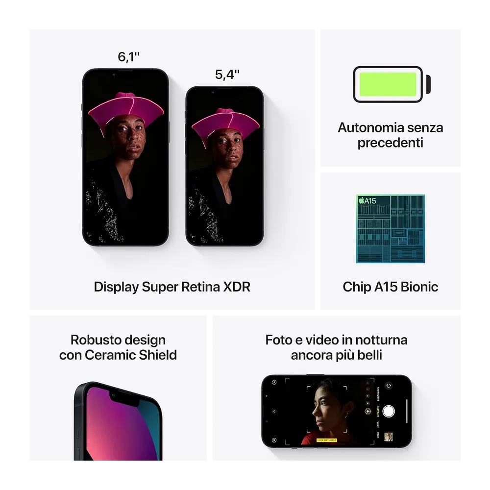 Apple iPhone 13 Mini, 256GB, Midnight (Refurbished) — 5