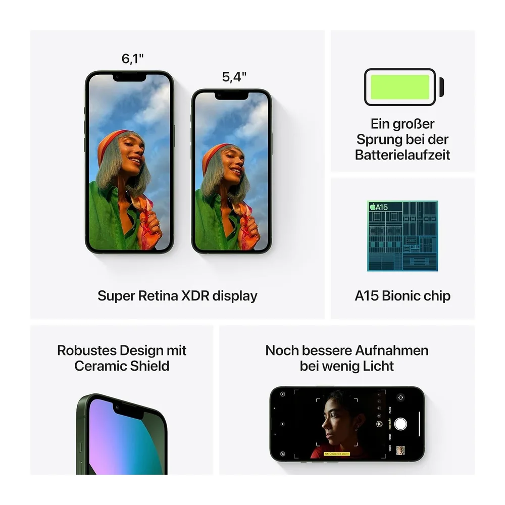 Apple iPhone 13 128GB - Groen (Refurbished) — 4