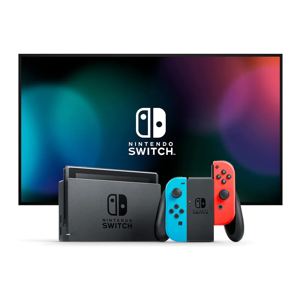 Nintendo Switch Console (Neon Blauw/Neon Rood) — 2