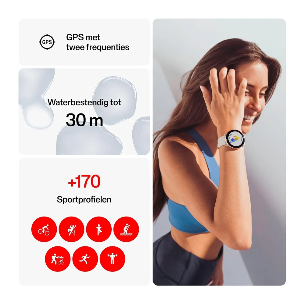 Slaapanalyse, Polshartslag, Spraakbegeleiding, 24/7 activity tracking — 6