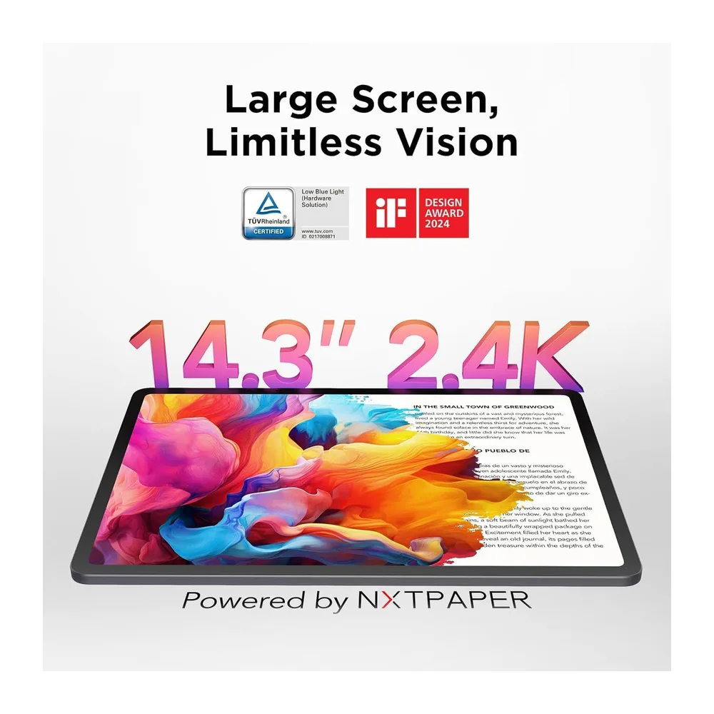 TCL NXTPAPER 14 + Flip Case + T-Pen - Tablet Wi-Fi Display NXTPAPER 14 inch 16GB RAM (8GB + 8GB RAM — 3