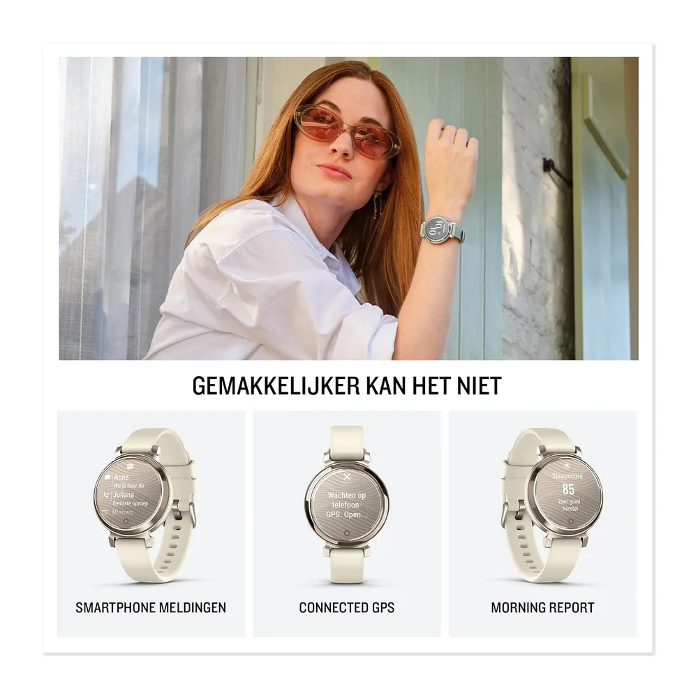 Garmin Lily 2, Dames smartwatch, Stijlvol ontwerp, Activity tracker, 18 sport apps, 5 dagen batterij, Slaap — 4