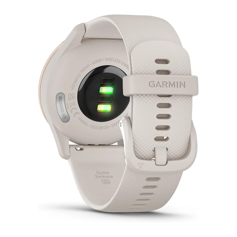 Garmin A04224 vivomoveTrend - Smartwatch dames - 40 mm - Wit Crème (Gereviseerd) — 4