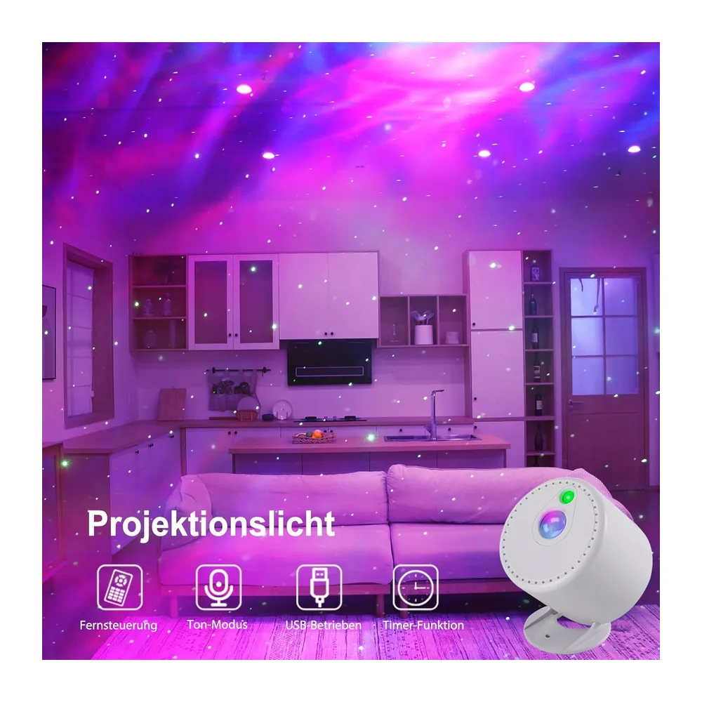 MHAZDZE Sterrenhemel Projector, Melkweg Projector met afstandsbediening