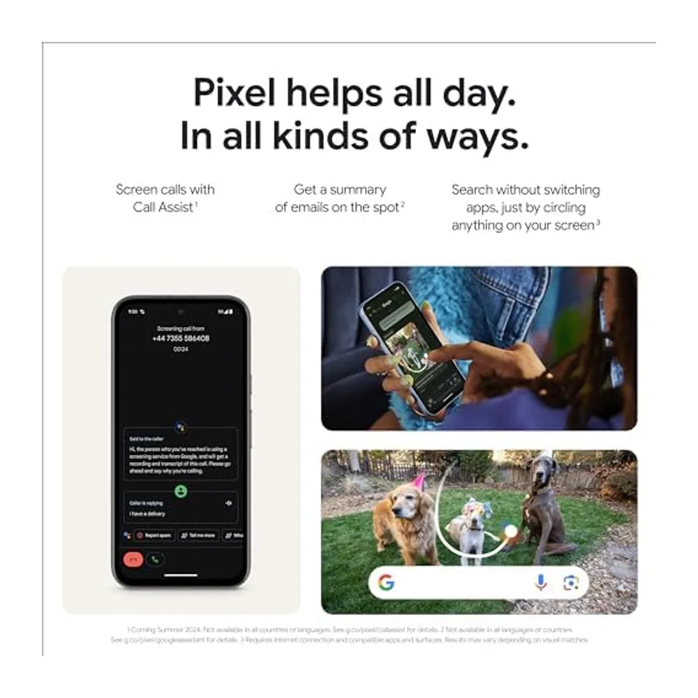 Google Pixel 8a: Android-smartphone zonder simlock met geavanceerde Pixel-camera, lange accuduur en sterke bev