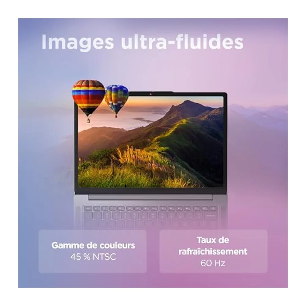 Lenovo Chromebook 14M8911 - Ordinateur Portable 14'' WUXGA (MediaTek Kompanio 540, RAM 4Go, SSD 128Go, Arm Mali-G57 MC2 