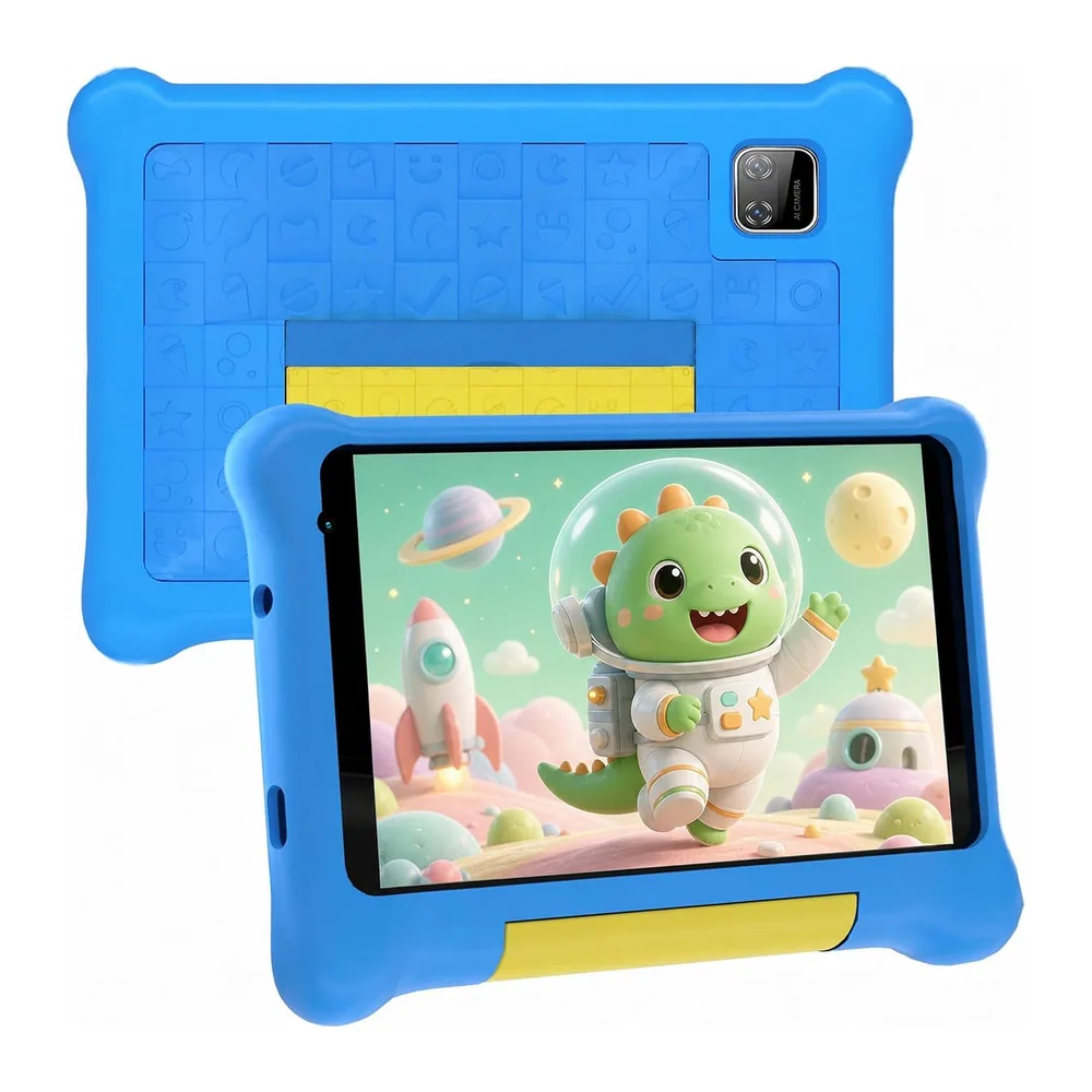 Yicty Kindertablet 7 Pouces Android Educatieve Tablet 5Go RAM 32Go Uitbreidbaar TF 128Go, Ouderlijk Toezicht, Dubbele Cam